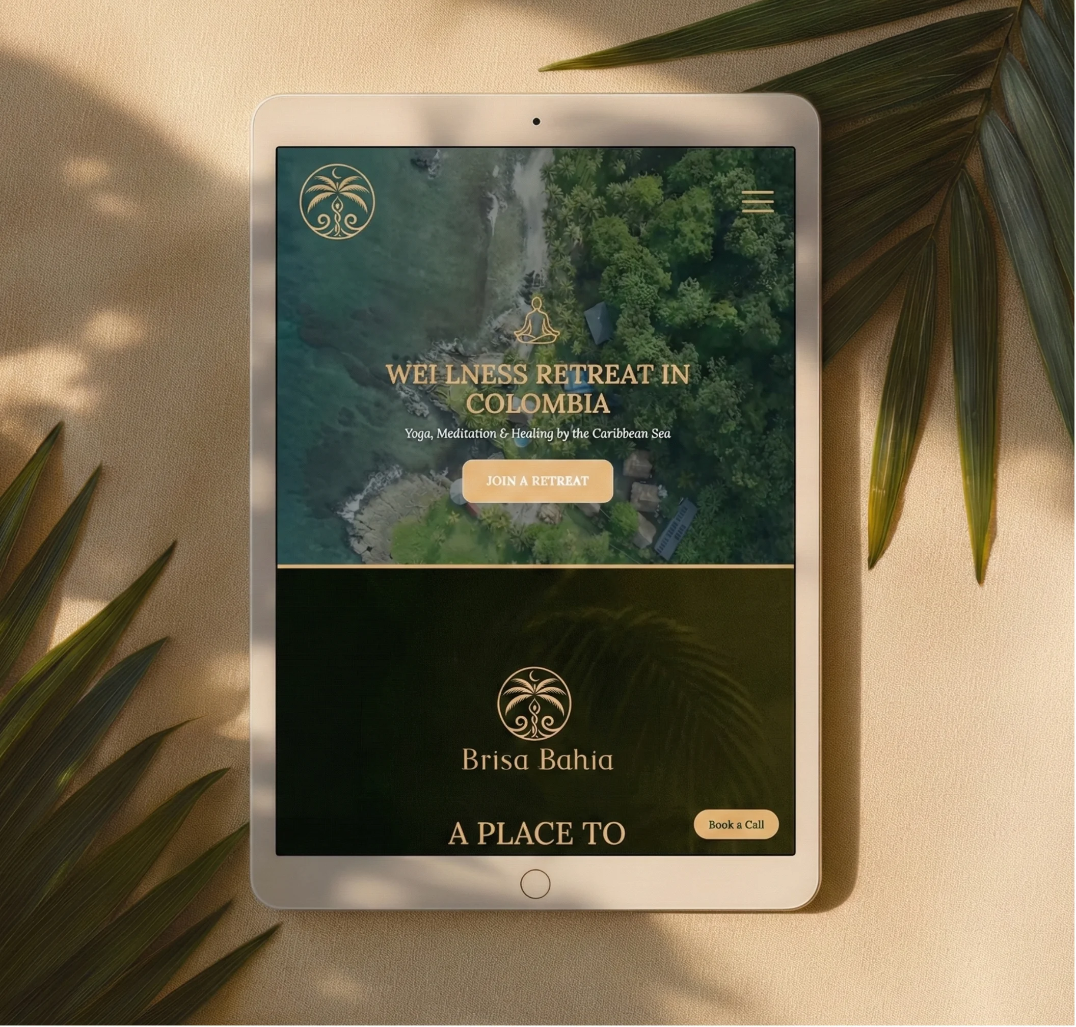 Responsive Brisa Bahía tablet layout showcasing breakpoints