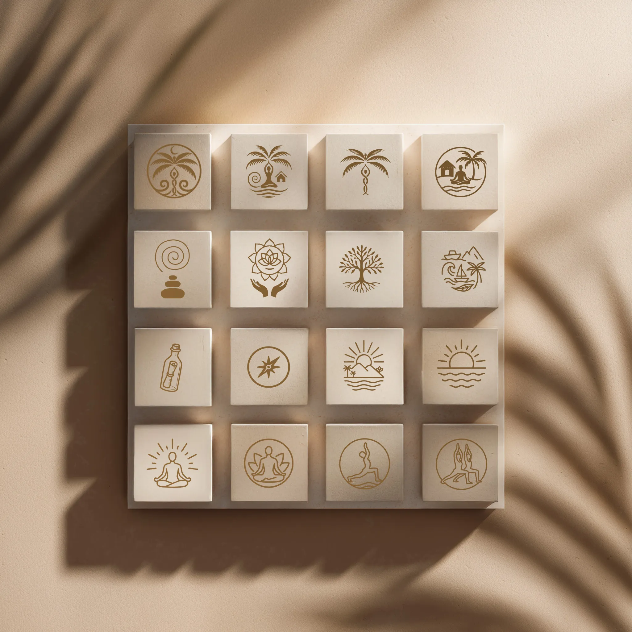 Custom iconography for Brisa Bahía retreat center